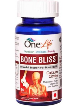 OneLife Bone Bliss Calcium Citrate 60 Tablets
